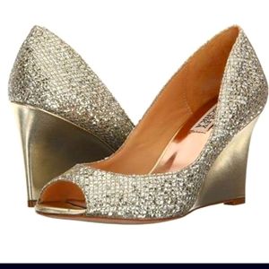 Open Toe Wedge Heels by BADGLEY MISCHKA
